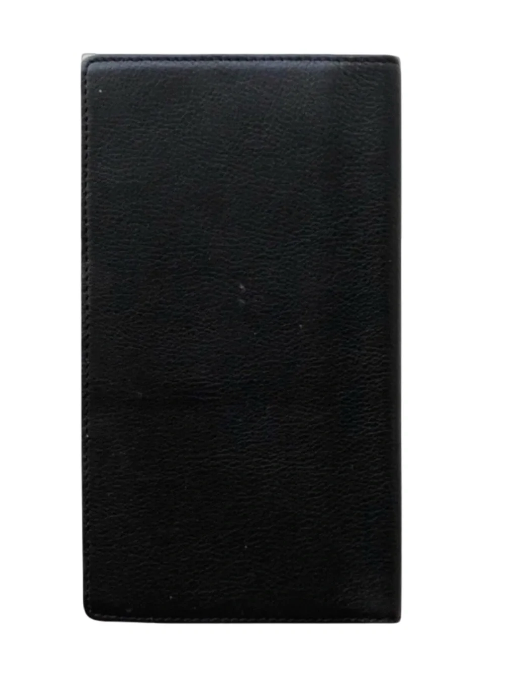DOPP Black Leather Bifold Checkbook Wallet 6.5x3.5 Organizer Long